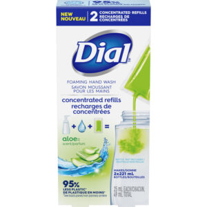 Dial Foaming Hand Wash Concentrated Refills Aloe 49 ML Each