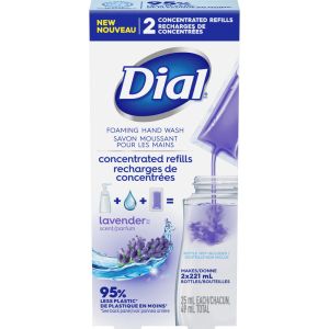 Dial Foaming Hand Wash Concentrated Refills Lavender 49 ML Each