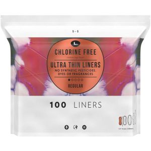 L. Chlorine-Free Organic Cotton Ultra Thin Liners Regular Absorbency 100 Count