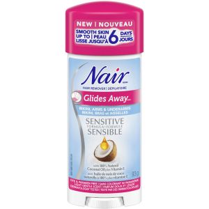 Nair Glides Away Sensitive Formula Hair Remover with Coconut Oil & Vitamin E