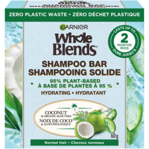 Garnier Whole Blends Coconut & Aloe Vera Hydrating Shampoo Bar for Normal Hair