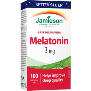Jamieson Melatonin Fast Dissolving Tablets, 3 mg - 100 Count