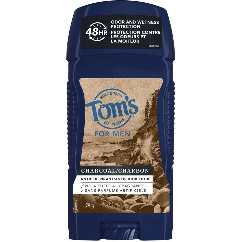 Tom's of Maine Men's Natural Charcoal Antiperspirant Deodorant 79g