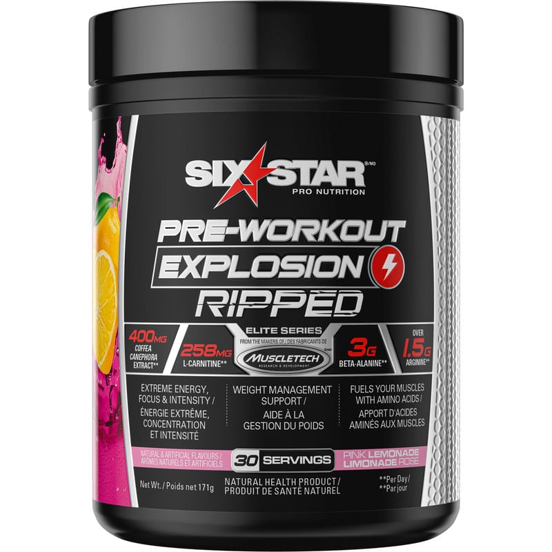 Six star pre workout explosion ripped ctc health