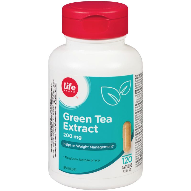 Life Brand Green Tea Extract 200mg 120 Capsules