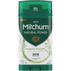 Mitchum Men Natural Power Invisible Solid Deodorant Cedarwood 76g