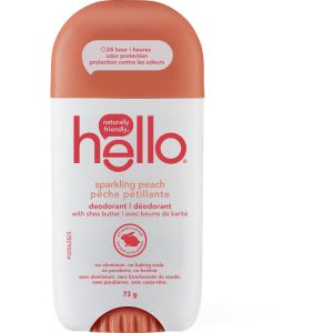 "Naturally Friendly Sparkling Peach Deodorant with Shea Butter - 73g"