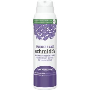 Schmidt's Natural Deodorant Spray, Lavender & Sage, 48H Odour Protection, Vegan, Cruelty-free, 91g