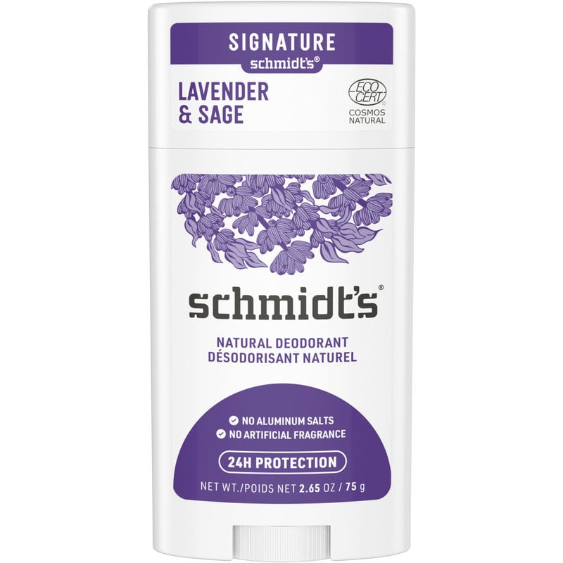 Schmidt's Aluminum Free Natural Deodorant for Women and Men, Lavender + Sage Fragrance, 75 g