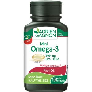 Adrien Gagnon Mini Omega-3 300 mg 100 CAP
