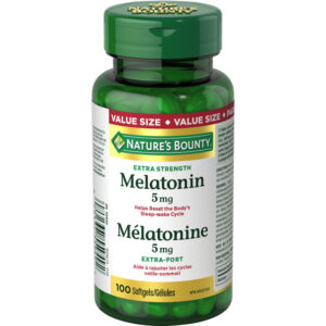 Nature's Bounty Melatonin Extra Strength Pills, Supplement, 5mg 100 Count