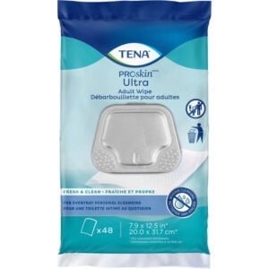 TENA Skincare Incontinence Adult Wipe Pre-Moistened Adult Washcloth 48 Count