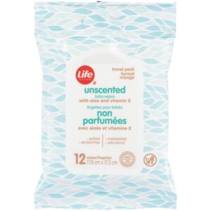 Life Brand LB Unscented Baby Wipes Travel Pack