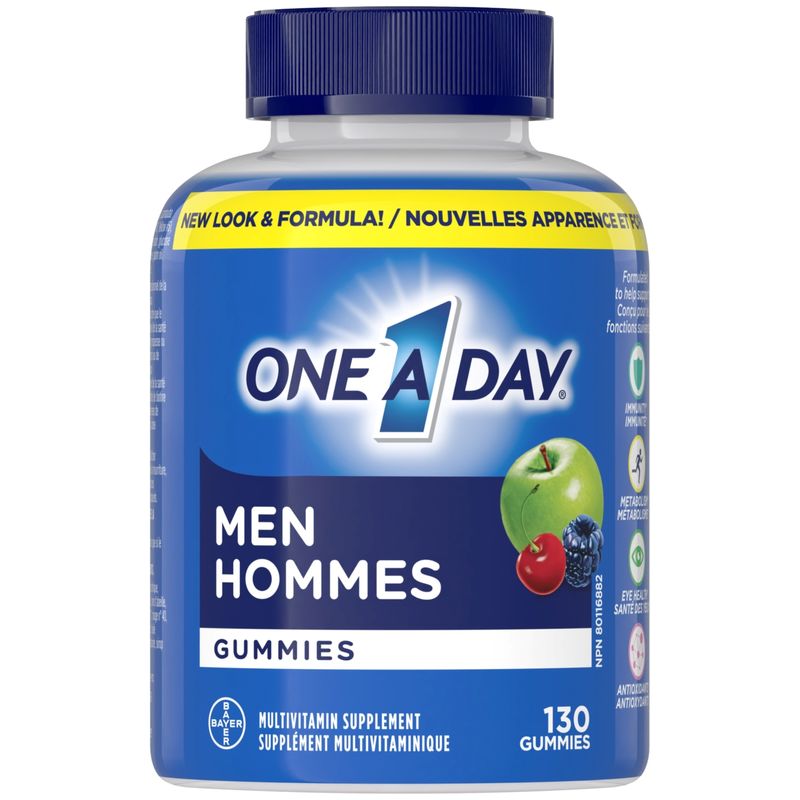 One A Day Men's Multivitamin Gummies - Daily Gummy Vitamins for Immune and Bone Health, Energy Metabolism, and Antioxidants