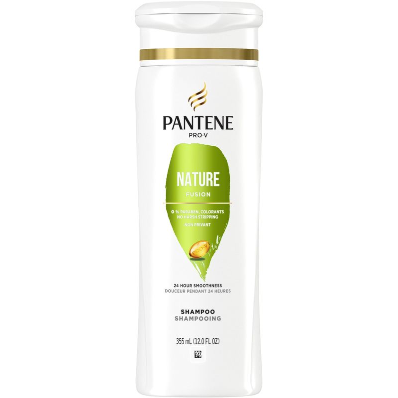 Pantene Nature Fusion Shampoo, 12.0oz/355mL - 2x More Nutrients for Lasting Nourishment