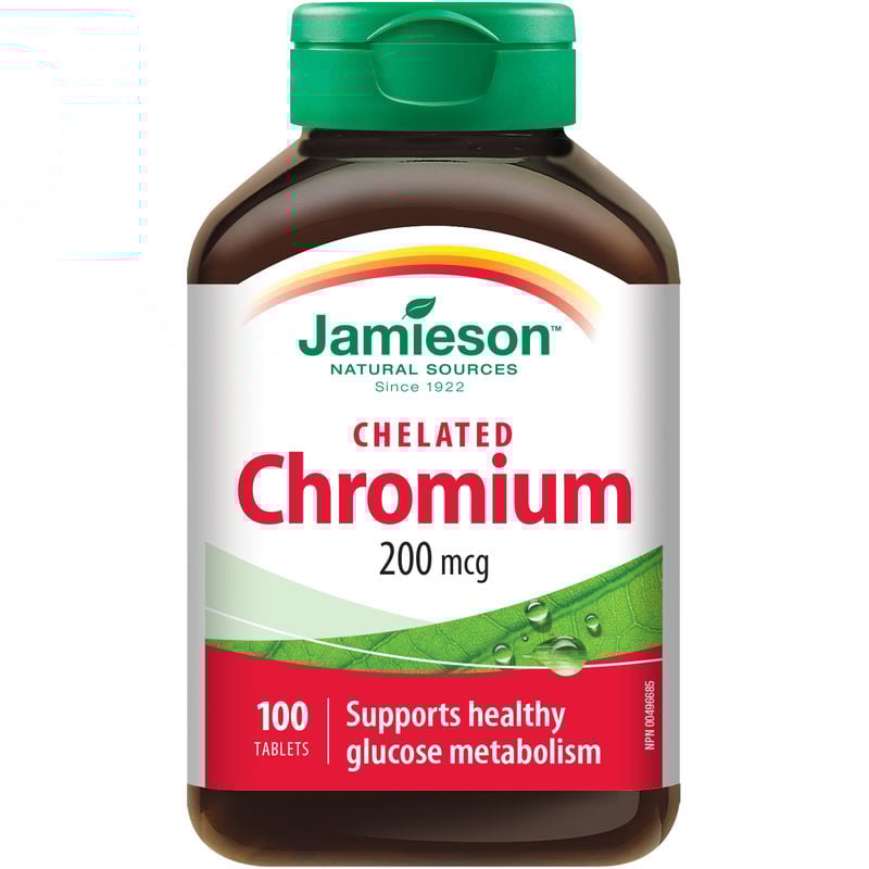 Jamieson Chelated Chromium 200 mcg 100 Count