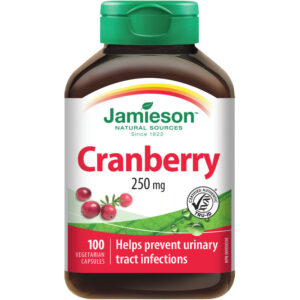 Jamieson Cranberry Capsules, 250 mg - Urinary Tract Health and Antioxidant Support