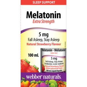 Melatonin Extra Strength 5mg Liquid Sleep Aid