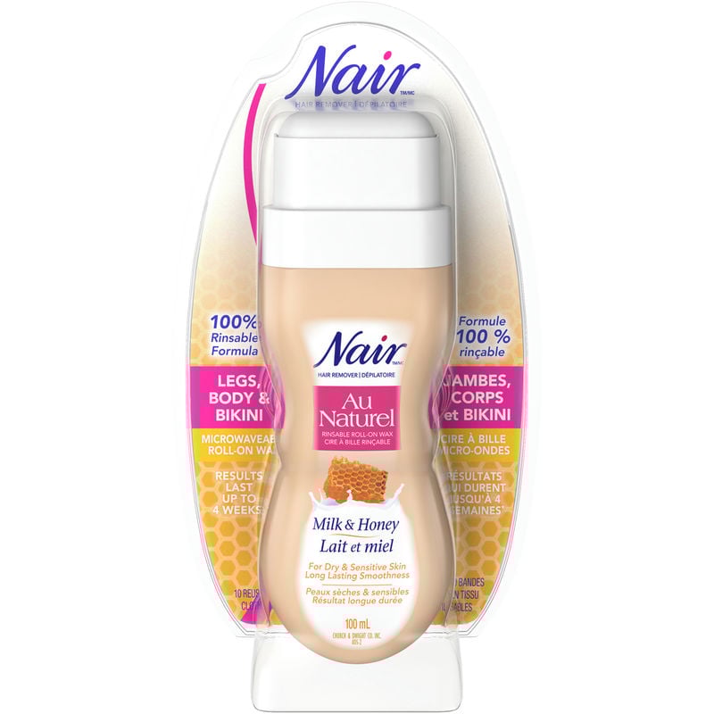 Nair Au Naturel Milk & Honey Roll-On Sugar Wax 100 mL