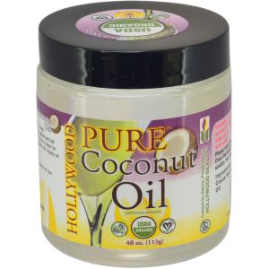 Hollywood Pure Coconut Oil 113g - Natural Nutrients for Hair and Skin