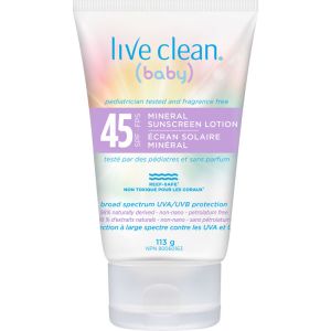 Live Clean Baby Mineral Sunscreen SPF 45