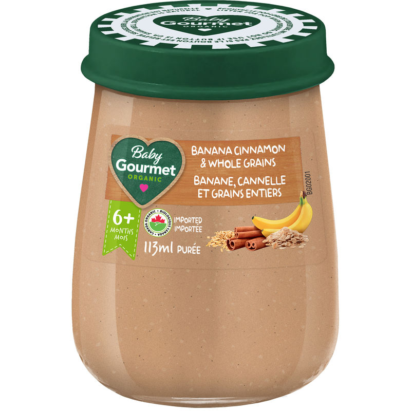 Baby Gourmet Banana Cinnamon & Whole Grains 113 mL