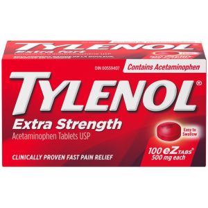Tylenol Extra Strength Pain Relief Acetaminophen 500mg 100 ea