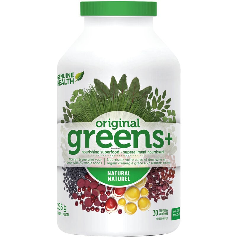 Nourishing Superfood Powder: Greens+ Original, Natural Flavour, Non GMO 255 g