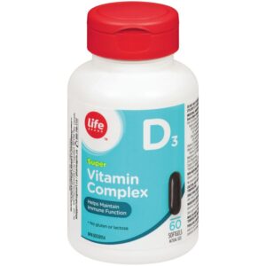 Life Brand Vitamin D 3 Complex 60 Capsules