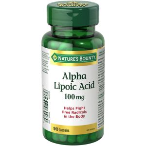 Nature's Bounty Alpha Lipoic Acid Pills, 100mg 90 Count