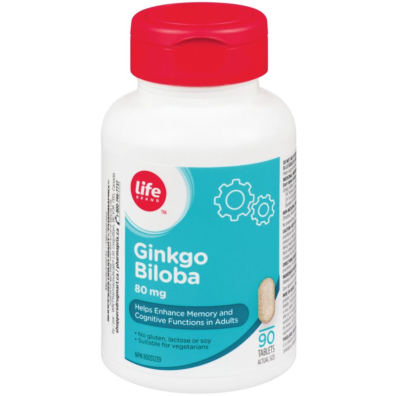 Life Brand Gingko Biloba 80mg 90 TAB