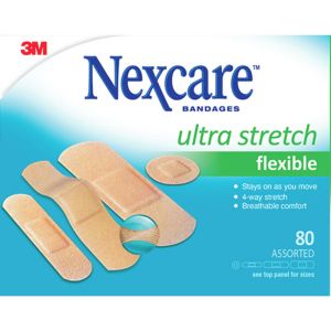 Nexcare Ultra Stretch Bandages, Ast. Sizes, 80 pk