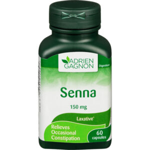 Adrien Gagnon Senna 60 Capsules - Natural Relief for Occasional Constipation