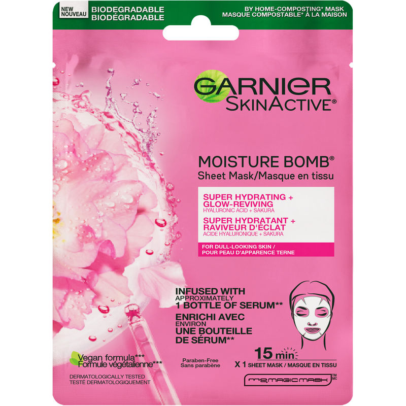 Garnier SkinActive Moisture Bomb Super Hydrating + Glow-Reviving Sheet Mask