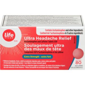 Life Brand LB ACET Ultra Headache 80 TAB - Ultra Headache Relief