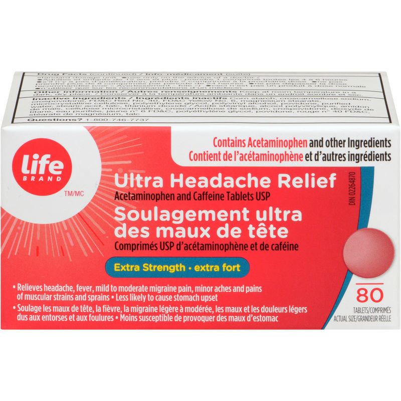Life Brand LB ACET Ultra Headache 80 TAB - Ultra Headache Relief