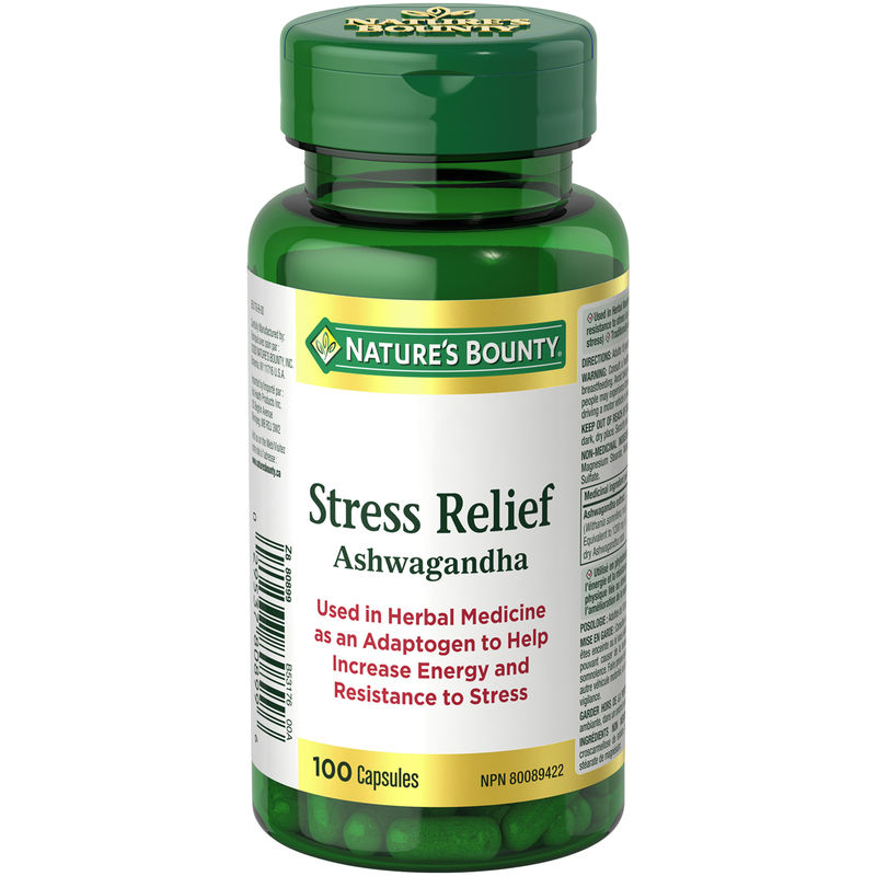 Nature's Bounty Stress Relief Ashwagandha 100 Capsules