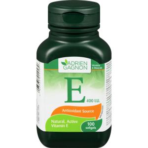 Adrien Gagnon Vitamin E 400 IU - Natural 100 Count