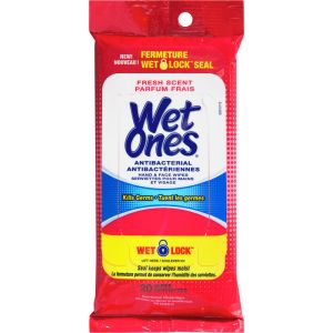 Wet Ones Antibacterial Wipes, Fresh Scent, Hand Wet Wipes 20 Count