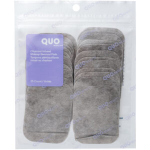 Quo Beauty Charcoal Infused Makeup Removal Pads 25 Count