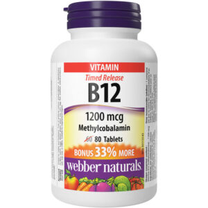 Webber Timed-Release Vitamin B12 80 TAB