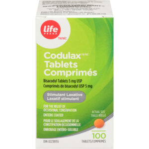 Life Brand LB Codulax Bisacodyl 5mg 100 ea