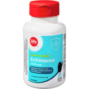 Life Brand Echinacea 2500mg Super Strength 60 Capsules