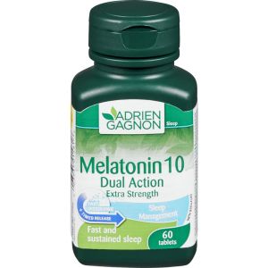 Adrien Gagnon Melatonin 10mg Dual Action Extra-Strength 60 CAP