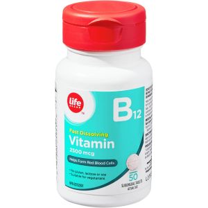 Life Brand Vitamin B12 2500 mcg 50 ea