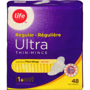 Life Brand Ultra Thin Regular With Flexi-Wings 48 EA