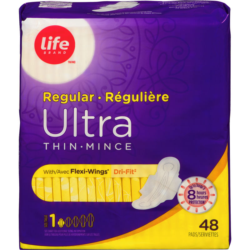 Life Brand Ultra Thin Regular With Flexi-Wings 48 EA