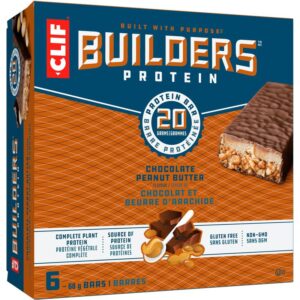 CLIF BUILDERSâ„¢ Protein Bars - Chocolate Peanut Butter Flavour - 6 Count