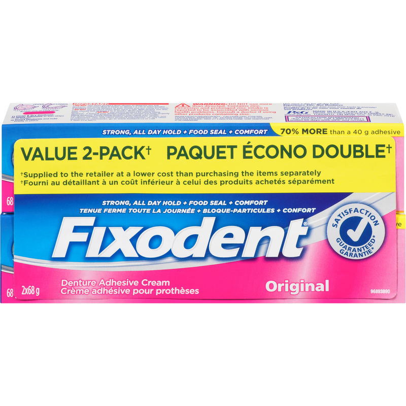 Fixodent Original Twin Pack 68g