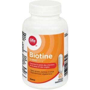 Life Brand Biotin 5000 mcg Capsules
